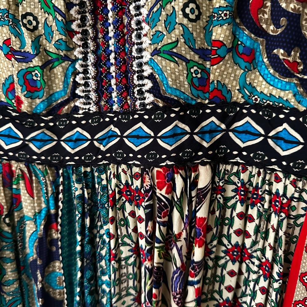 Multicolor Bohemian Maxi Dress Bhanuni by Jyoti - Picture 4 of 4
